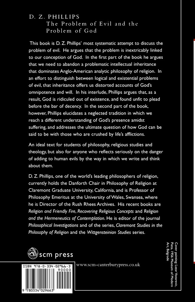 The Problem of Evil and the Problem of God