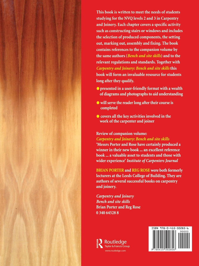 Carpentry and Joinery