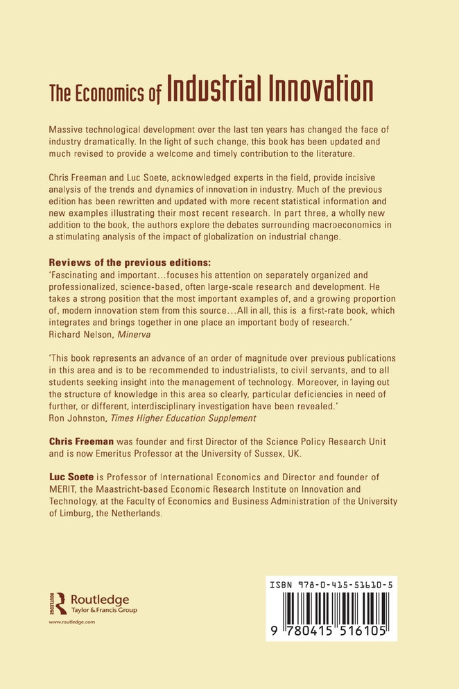 The Economics of Industrial Innovation