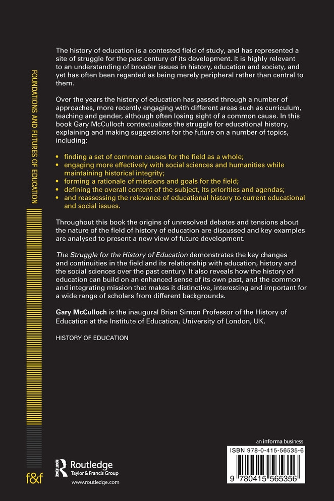 The Struggle for the History of Education