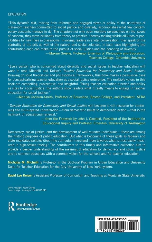 Teacher Education for Democracy and Social Justice