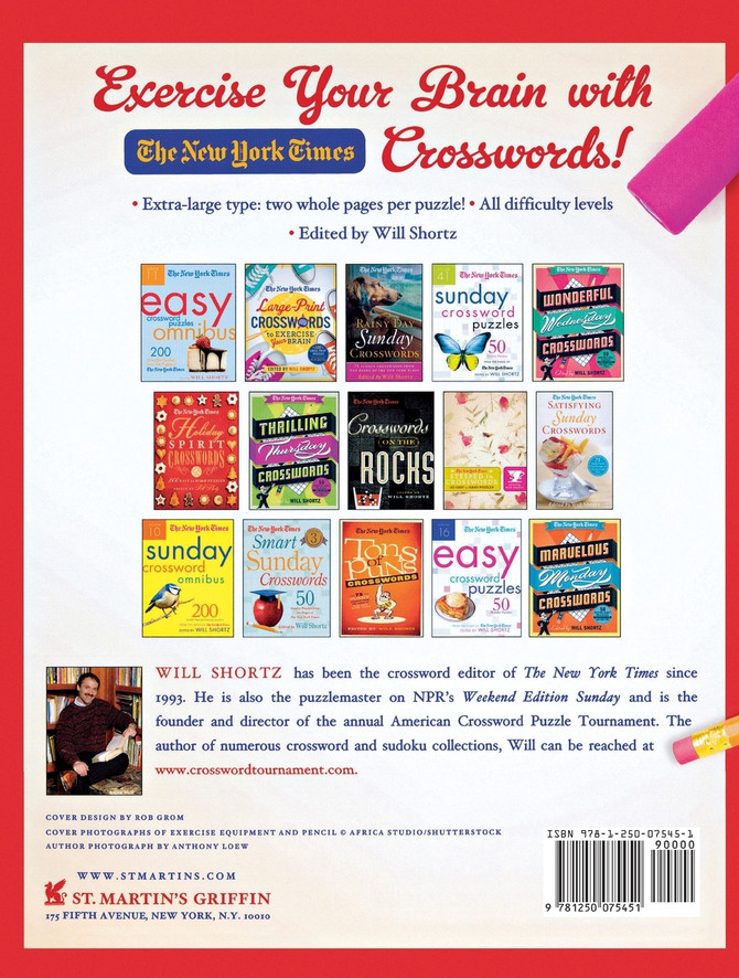 New York Times Large-Print Train Your Brain Crossword Puzzles