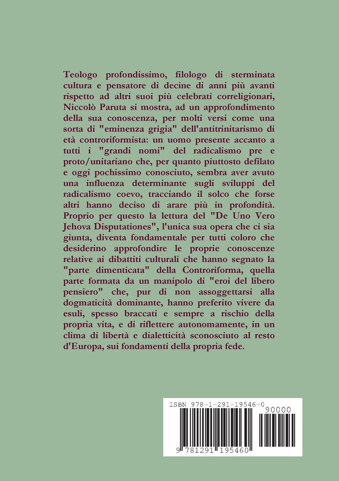 De Uno Vero Deo Jehova Disputationes
