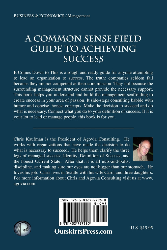 It Comes Down to This