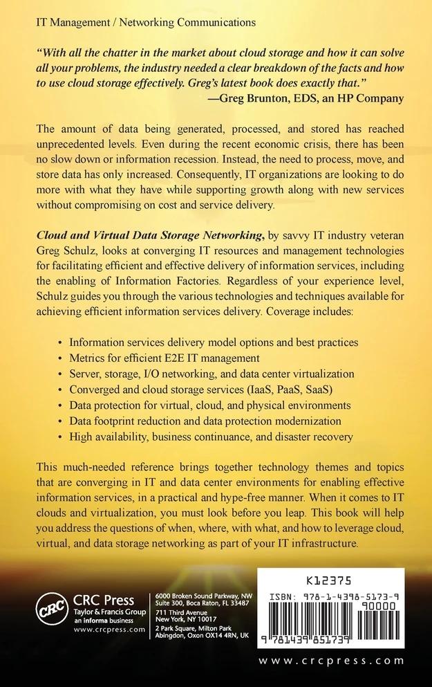 Cloud and Virtual Data Storage Networking