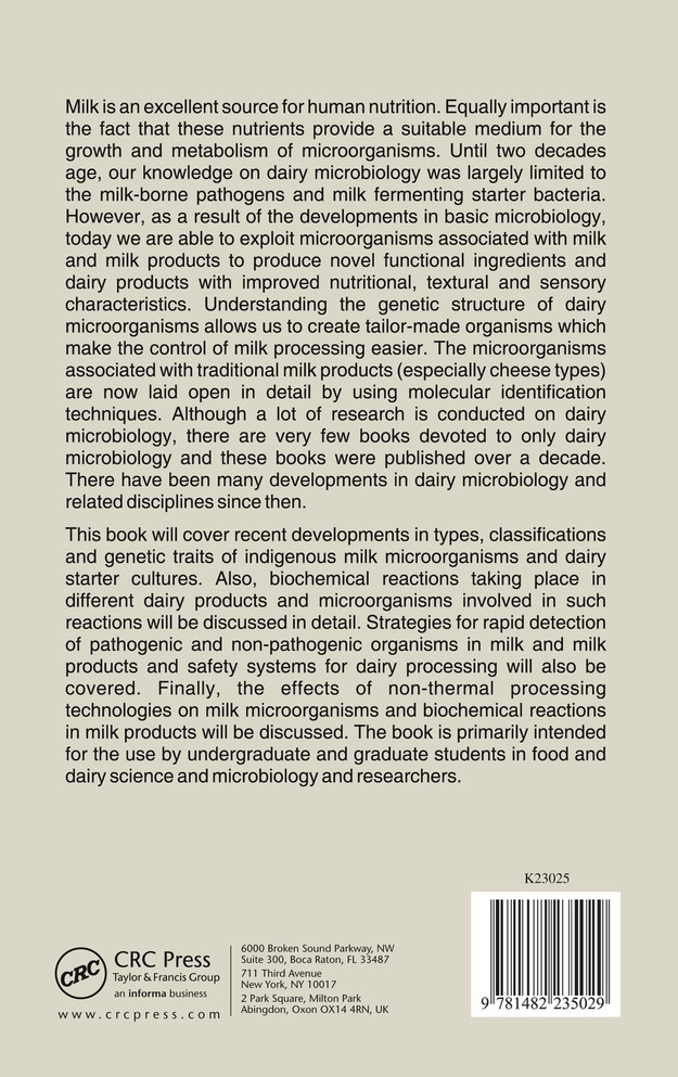 Dairy Microbiology and Biochemistry