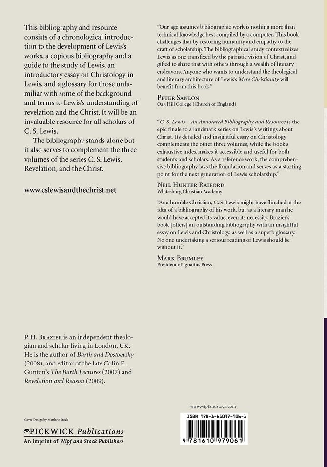 C.S. Lewis-An Annotated Bibliography and Resource