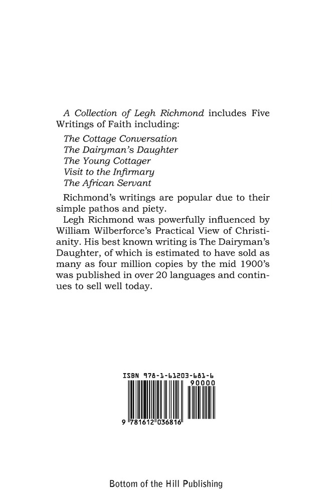 A Collection of Legh Richmond, Five Writings of Faith