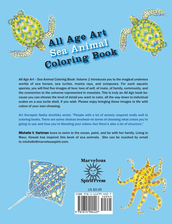 All Age Art -- Sea Animal Coloring Book