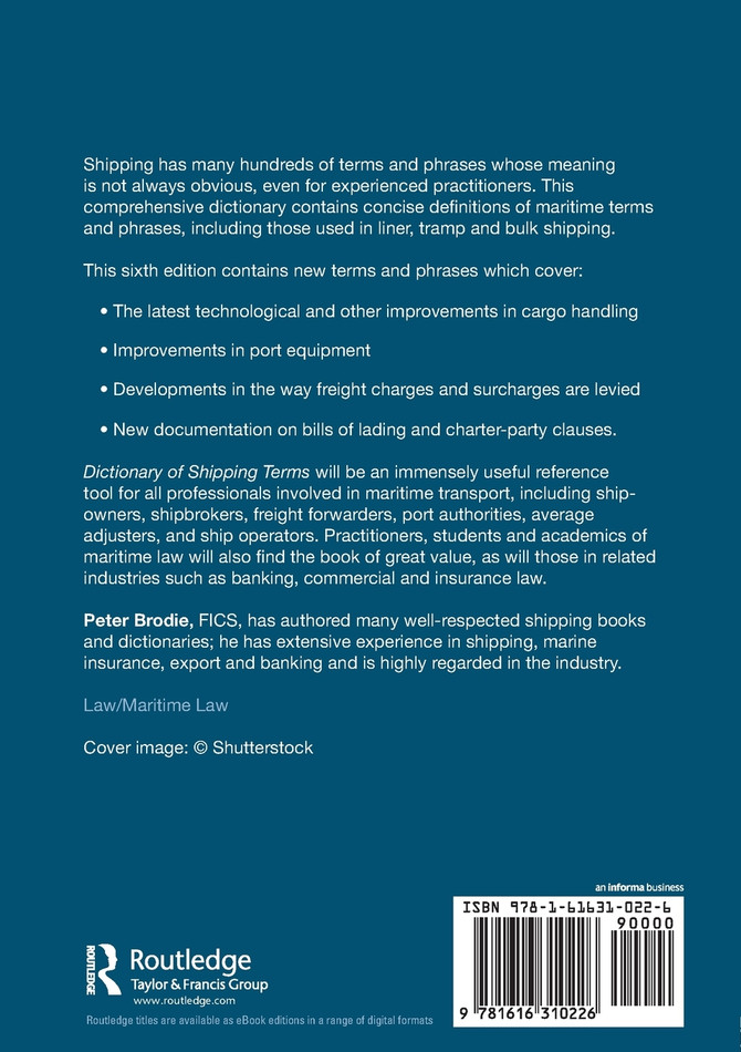 Dictionary of Shipping Terms