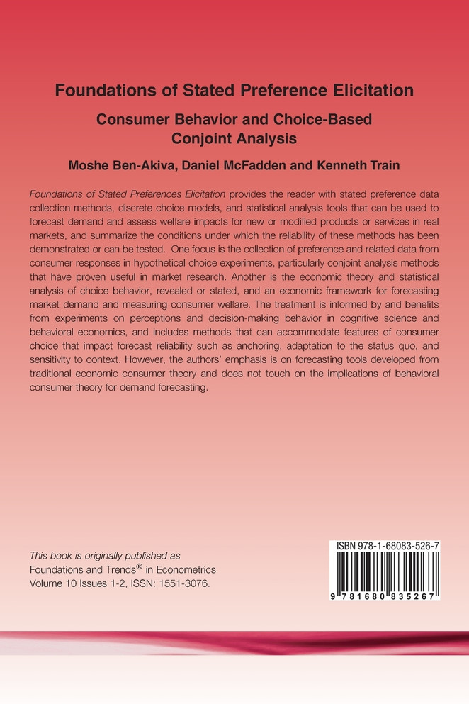 Foundations of Stated Preference Elicitation