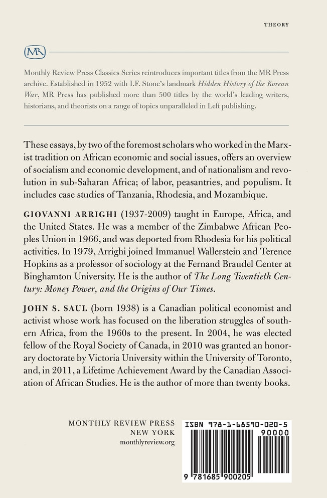 Essays on the Political Economy of Africa