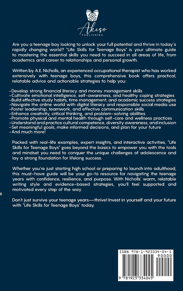 LI F E S K I LL S F O R T E E N A G E B OY S