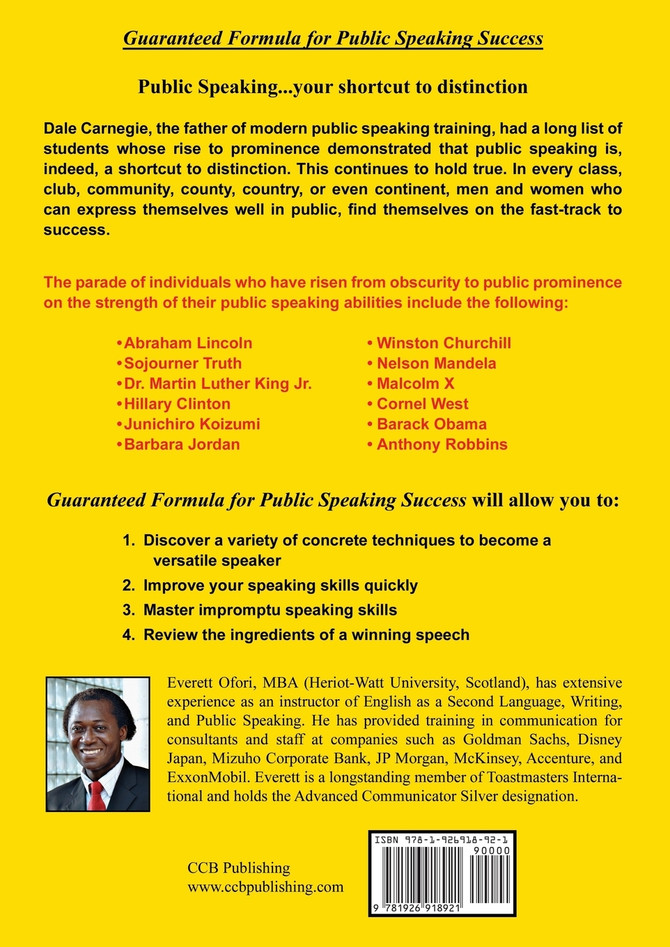 Guaranteed Formula for Public Speaking Success
