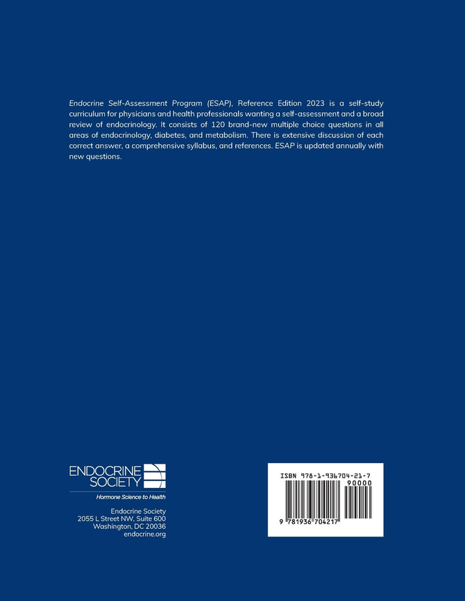 Endocrine Self-Assessment Program Questions, Answers, Discussions (ESAP 2023)