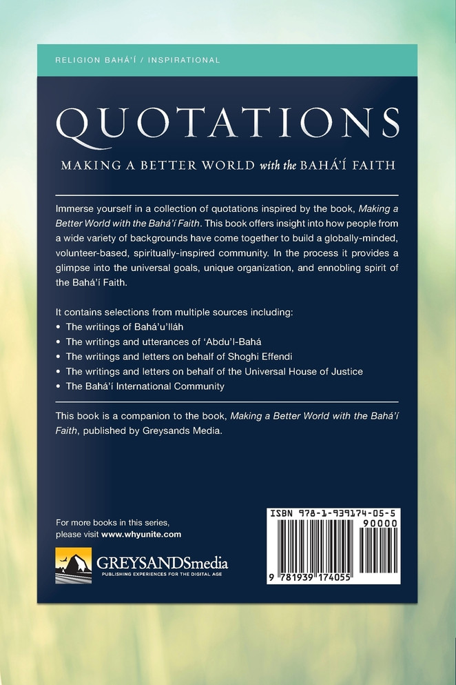 Quotations for Making a Better World with the Baha'i Faith