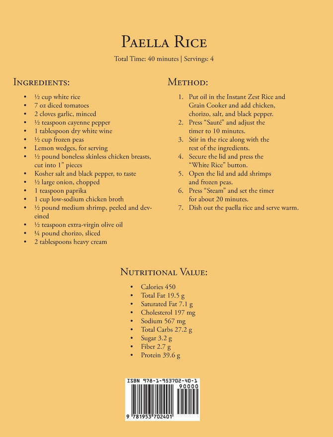 Instant Zest Rice & Grain Cookbook for Beginners