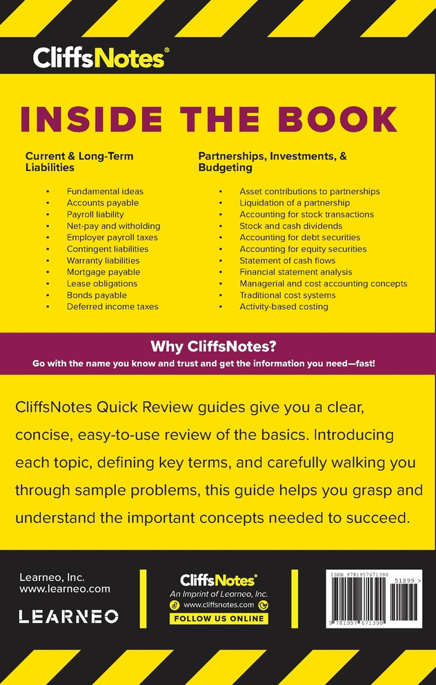 CliffsNotes Accounting Principles II