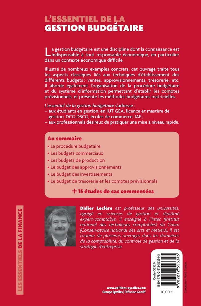 L'essentiel de la gestion budgétaire
