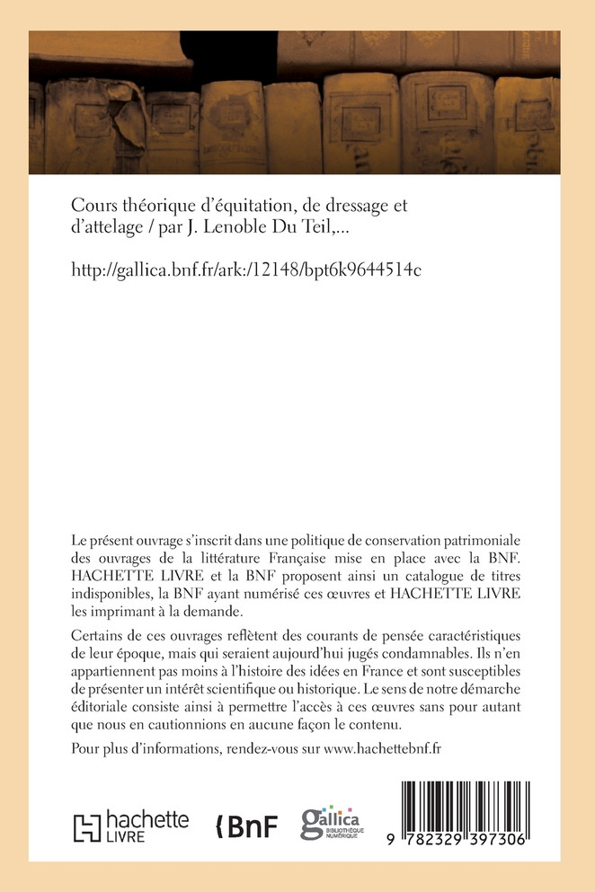Cours théorique d'équitation, de dressage et d'attelage