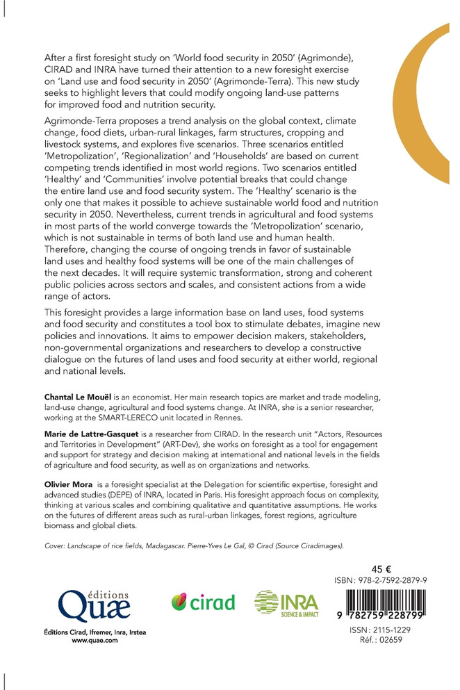 Land food and use security in 2050
