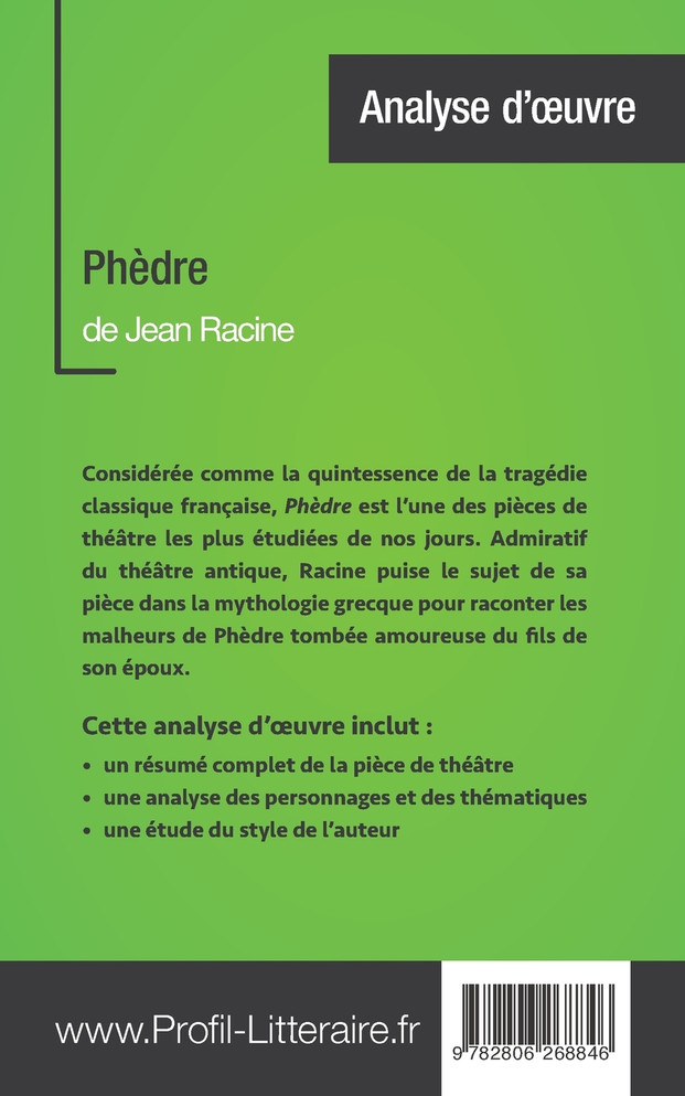 Phèdre de Jean Racine (Analyse approfondie)