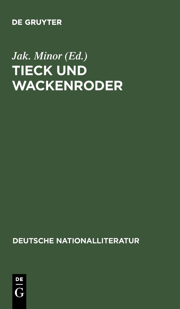Tieck Und Wackenroder