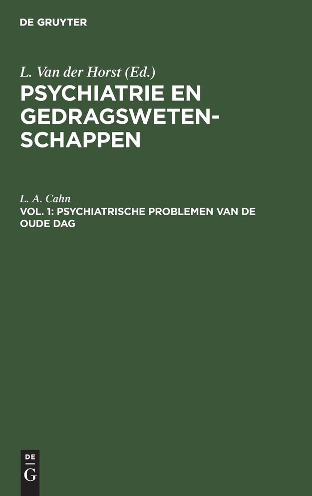 Psychiatrische problemen van de oude dag
