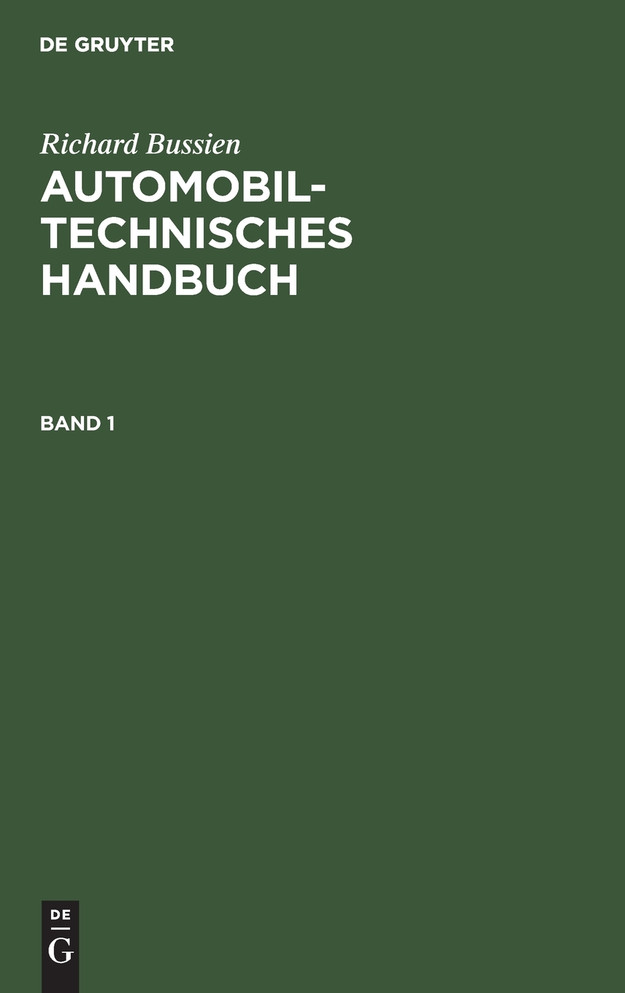 Automobiltechnisches Handbuch