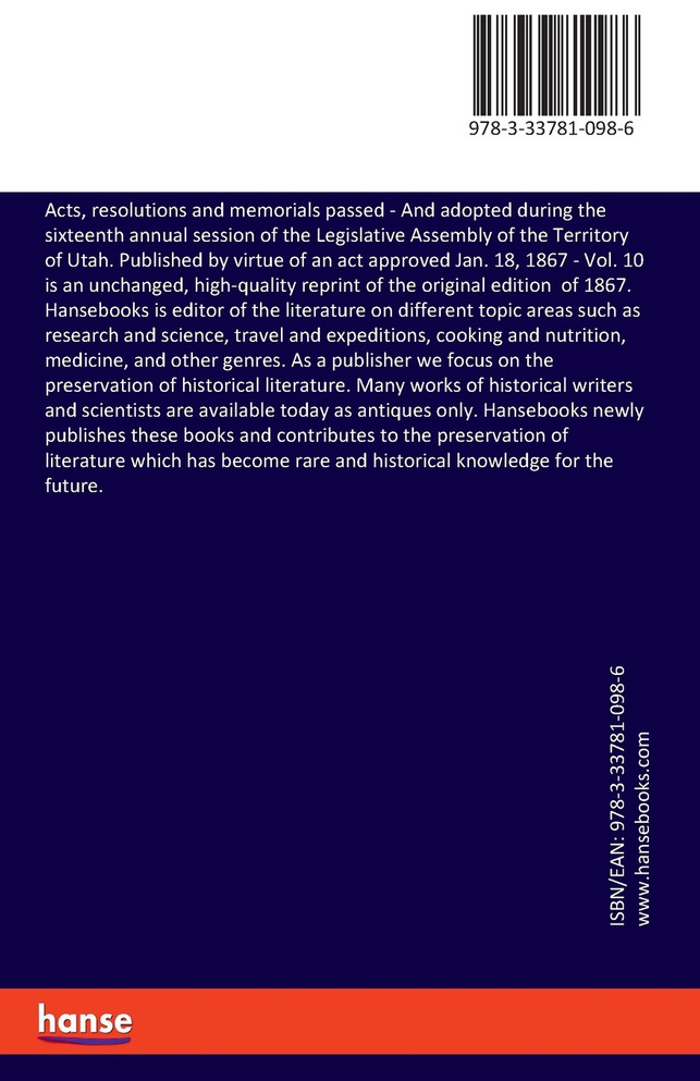 Acts, resolutions and memorials passed