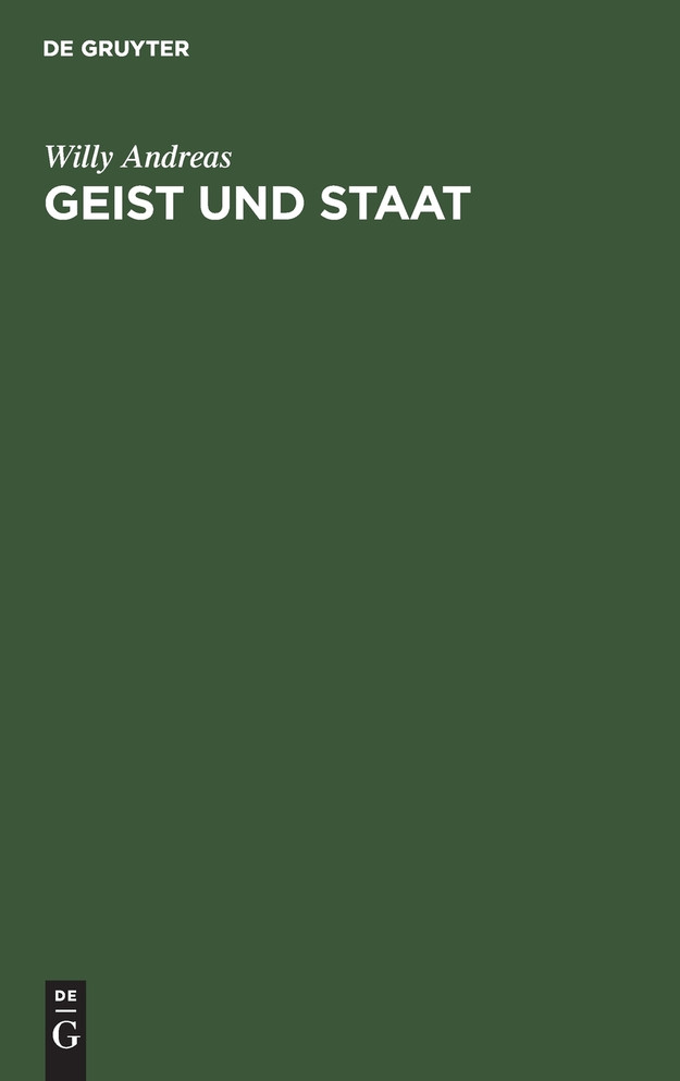 Geist und Staat