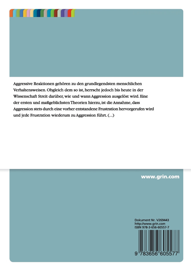 Die Frustrations-Aggressions-Hypothese und ihre Bedeutung für den pädagogischen Kontext