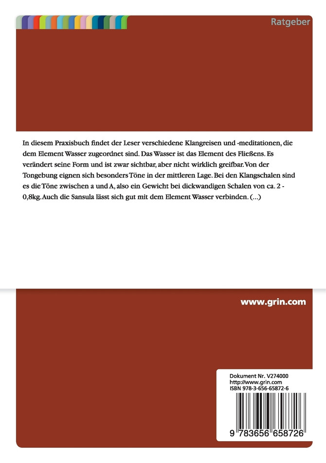 Wassermeditationen. Klangreisen und Klangmeditationen