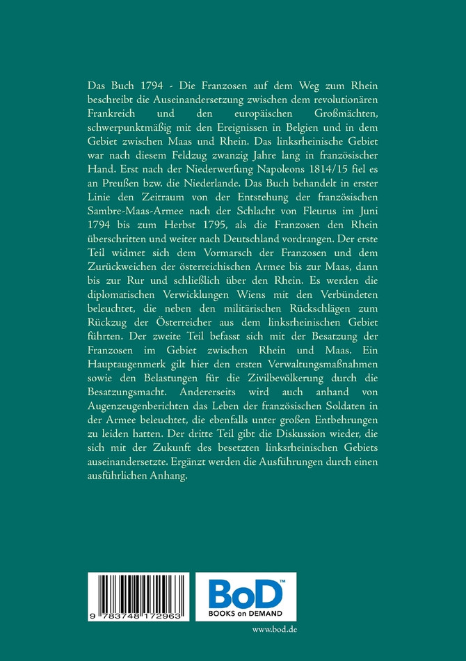 1794 - Die Franzosen auf dem Weg zum Rhein