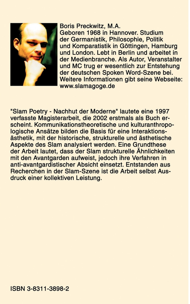 Slam Poetry - Nachhut der Moderne