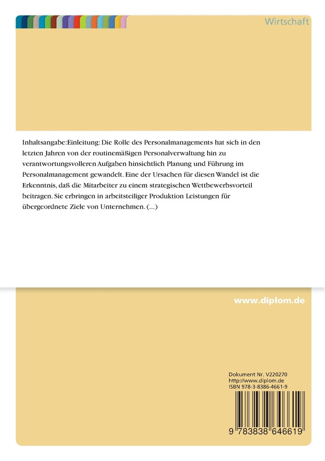 Neue Konzepte des Personalmanagements