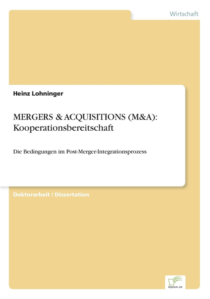 MERGERS & ACQUISITIONS (M&A)