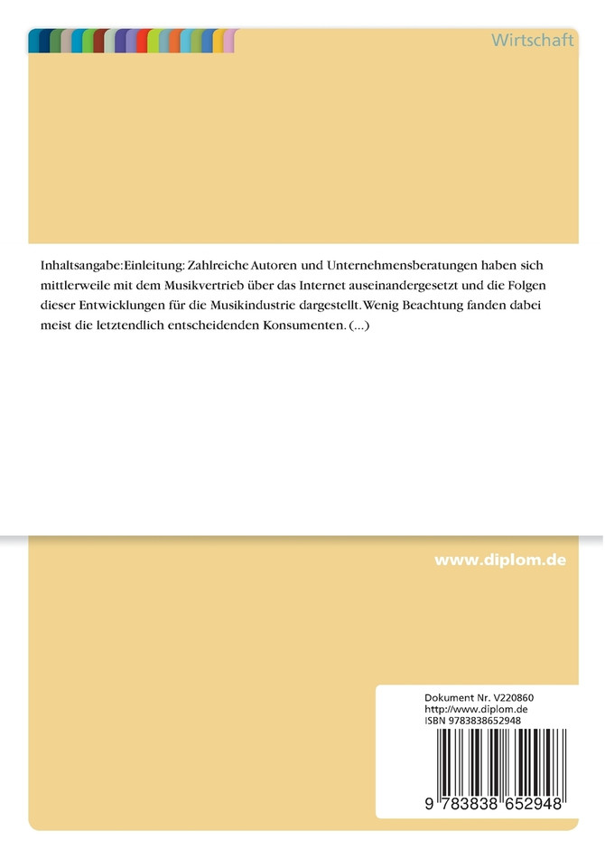 Musikvertrieb über das Internet