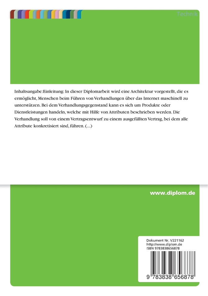 Agentenunterstützte E-Business Verhandlungsplattform