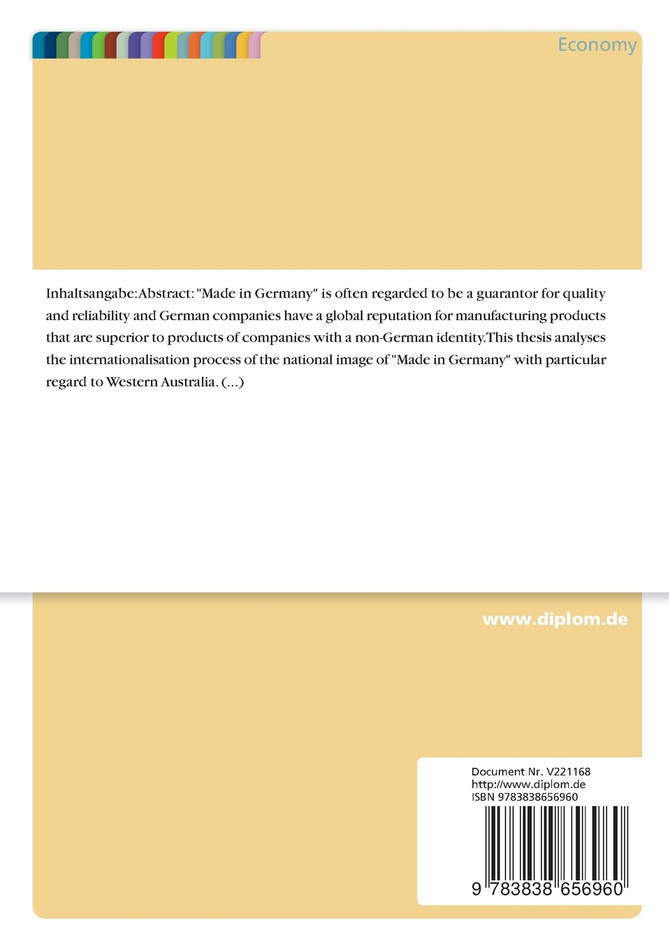 Internationalising a National Image