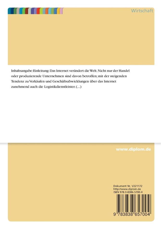 E-Commerce und E-Logistiksysteme im B2C-Bereich