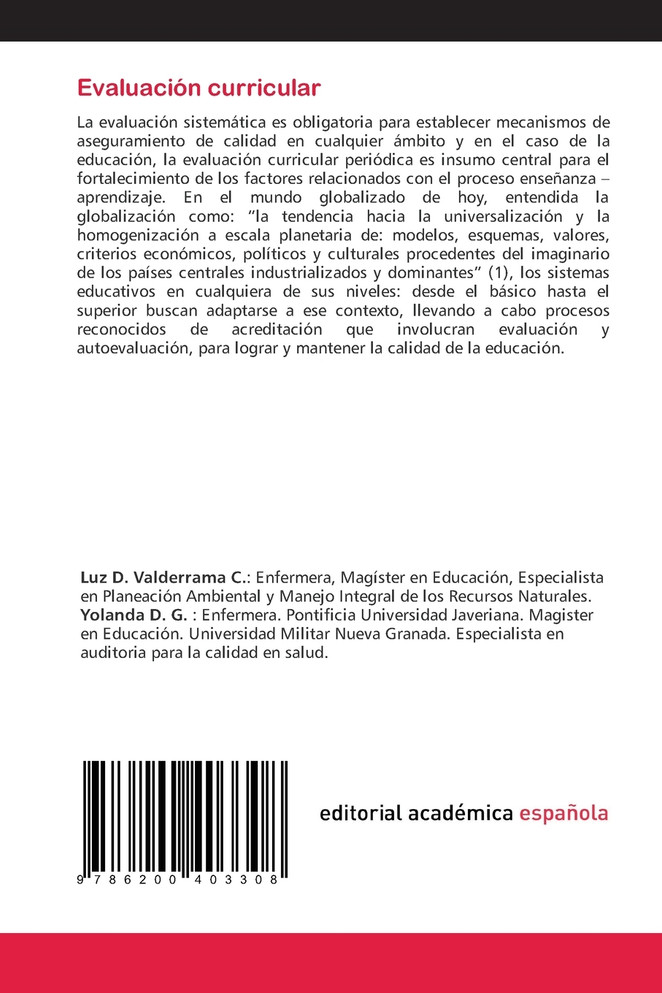 Evaluación curricular
