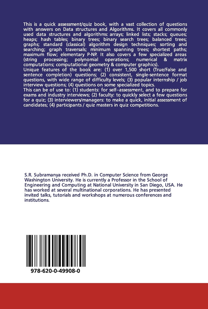 Data Structures and Algorithms Quiz Book