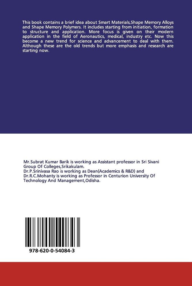 Introduction to smart materials,shape memory alloys and polymers