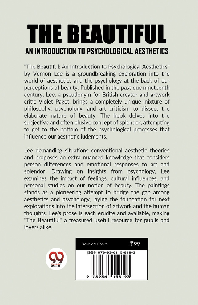 THE BEAUTIFUL AN INTRODUCTION TO PSYCHOLOGICAL AESTHETICS