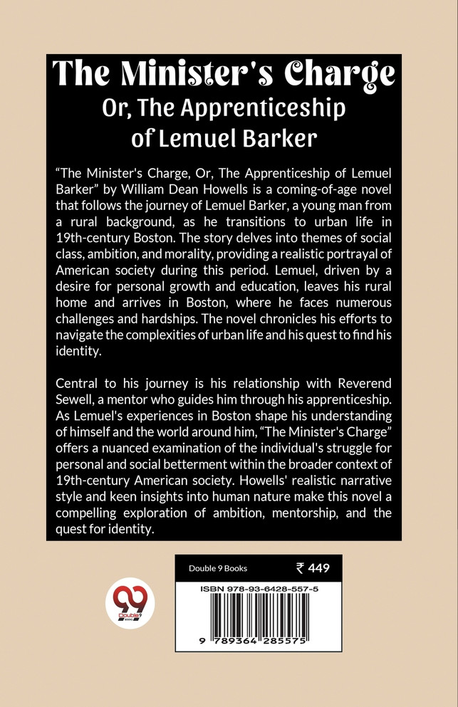 The Minister's Charge Or, The Apprenticeship of Lemuel Barker