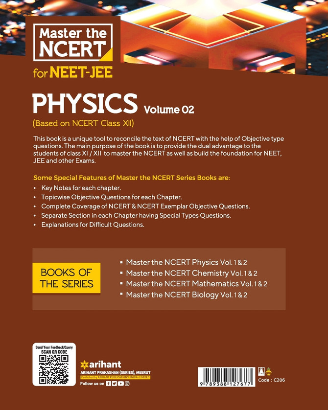 Master the NCERT for NEET and JEE Physics Vol 2