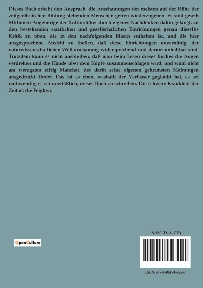 Die konventionellen Lügen der Kulturmenschheit