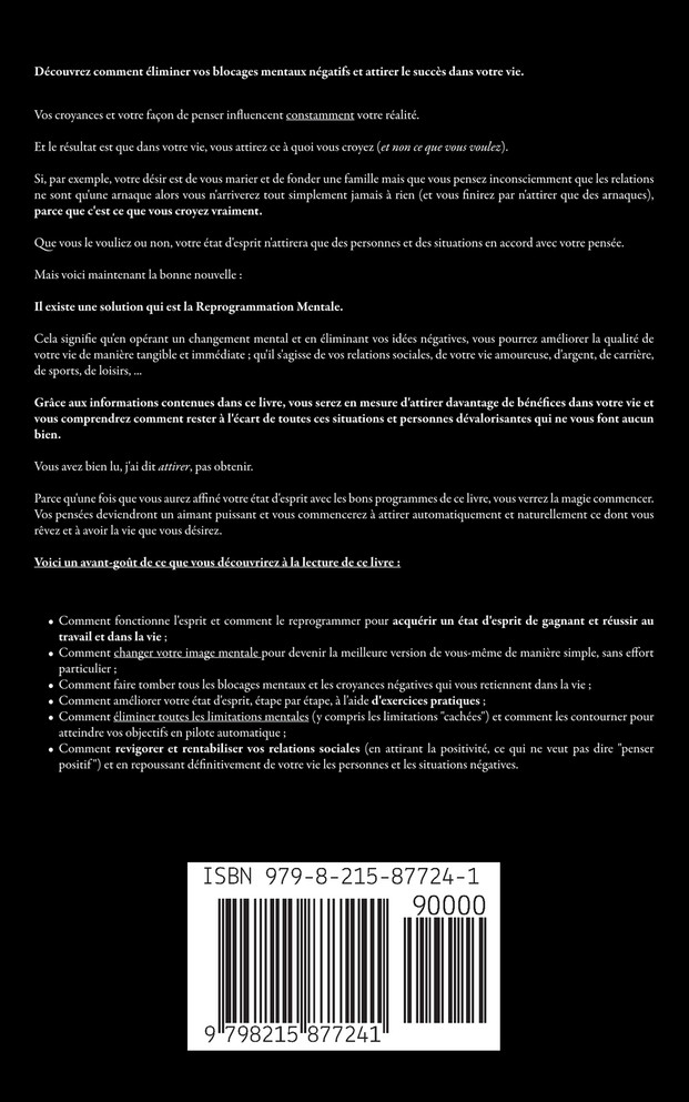REPROGRAMMATION MENTALE