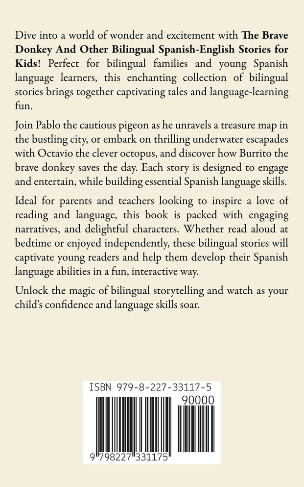 The Brave Donkey And Other Bilingual Spanish-English Stories for Kids